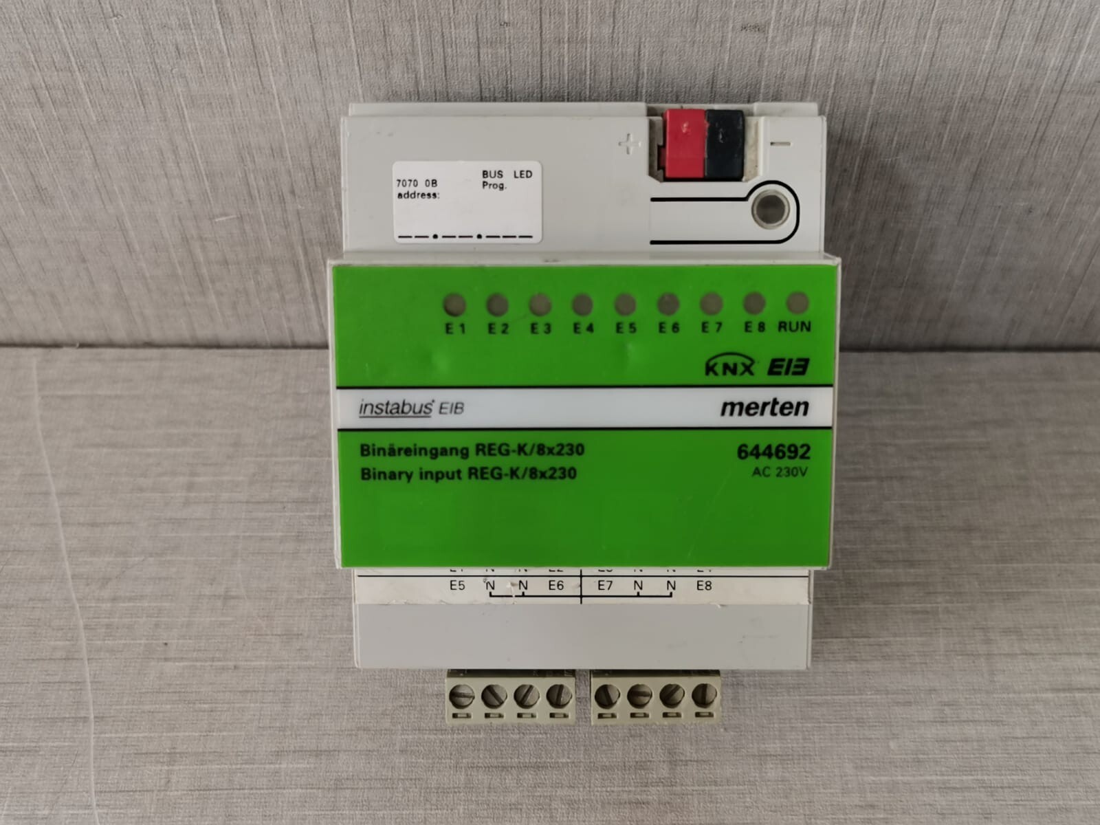 MERTEN 644692 Binary Input REG-K/8X230 - TESTED OK