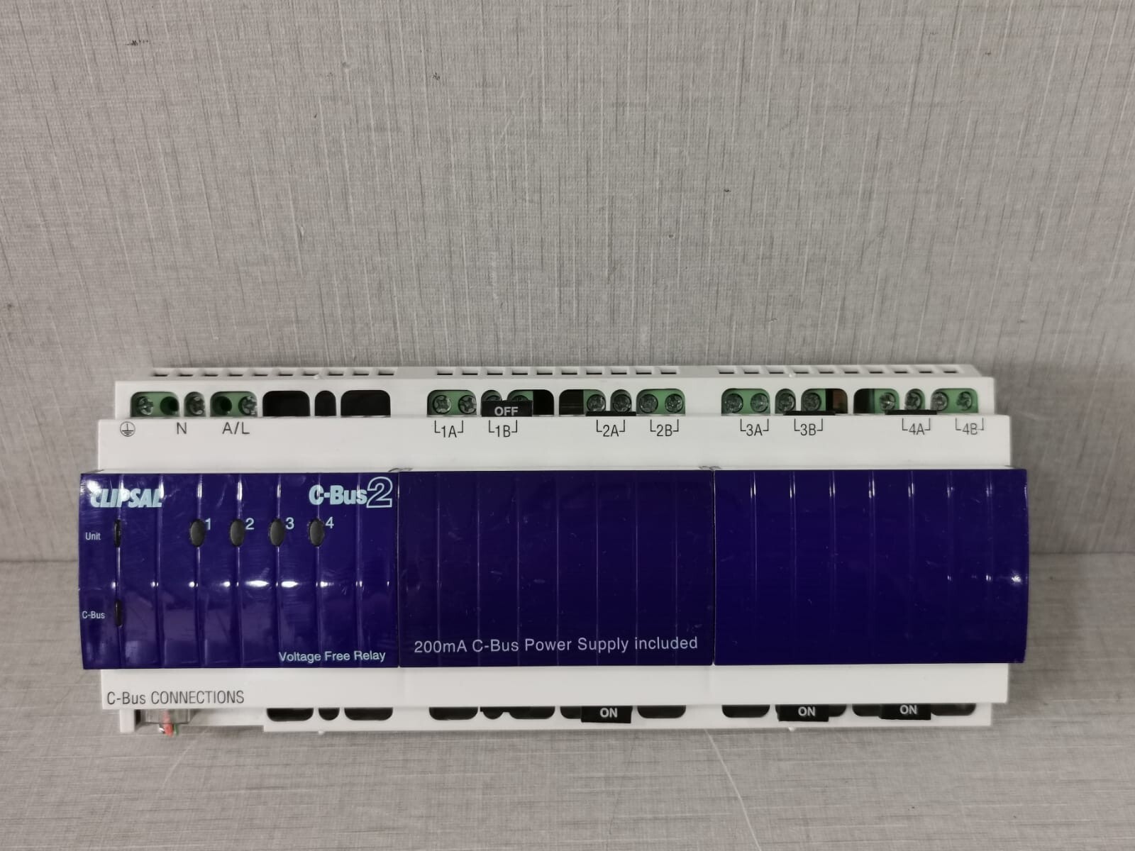 CLIPSAL C-BUS2 L5504RVF20/LE5504TRVF20 4-CHANNEL VOLTAGE FREE RELAY(MFG-2007)