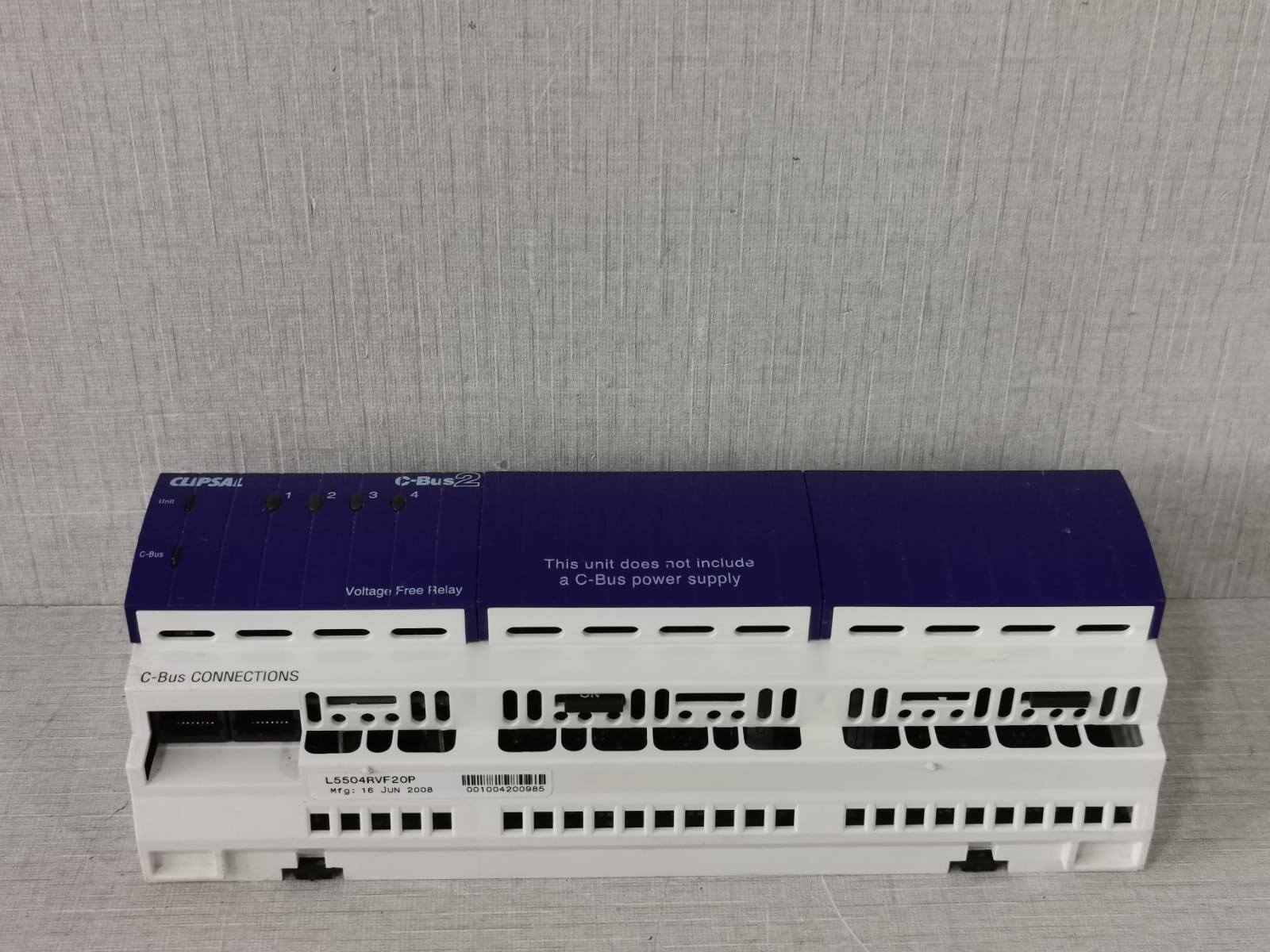 Clipsal L5504RVF20/LE5504TRVF20 CLIPSAL C-BUS2 L5504RVF20/LE5504TRVF20 4-CHANNEL VOLTAGE FREE RELAY(MFG-2008) 7