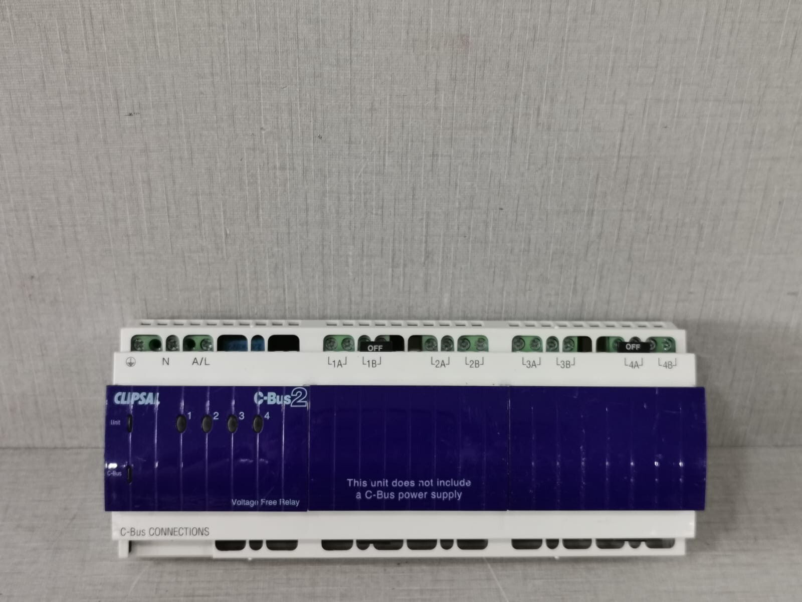 CLIPSAL C-BUS2 L5504RVF20/LE5504TRVF20 4-CHANNEL VOLTAGE FREE RELAY(MFG-2008)