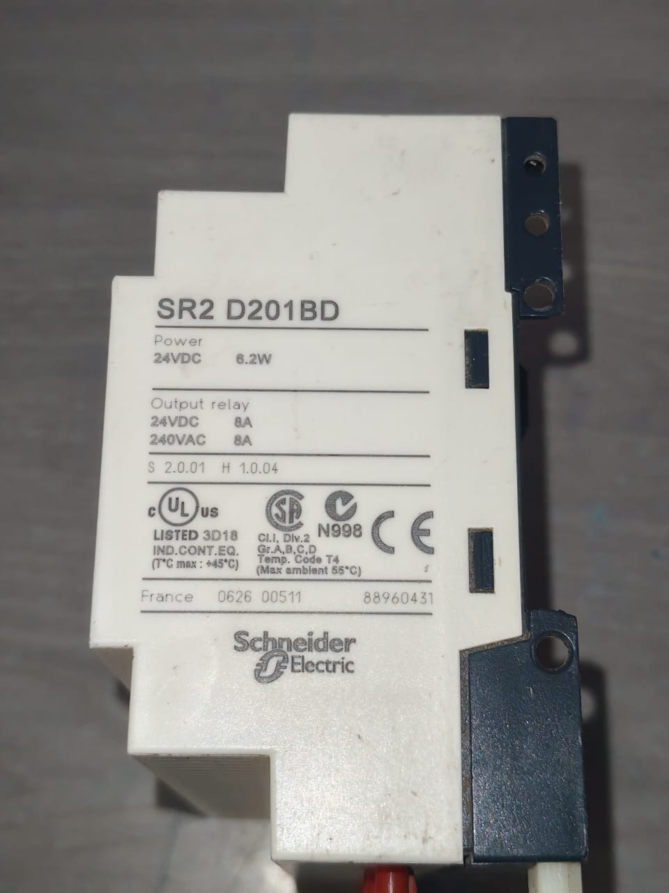 SCHNEIDER ELECTRIC / TELEMECANIQUE SR2D201BD SCHNEIDER ELECTRIC / TELEMECANIQUE SR2D201BD RELAY 24VDC 6.2W 5