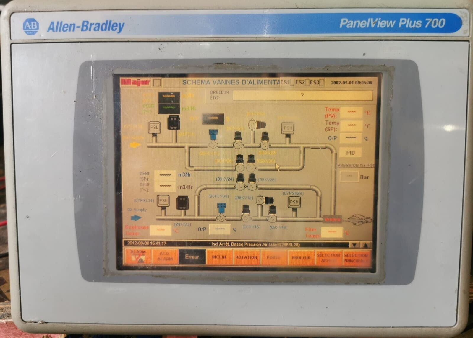 Allen Bradley PanelView Plus 700 / 2711P-RN15S Controlnet 2711P-RP1 Logic module