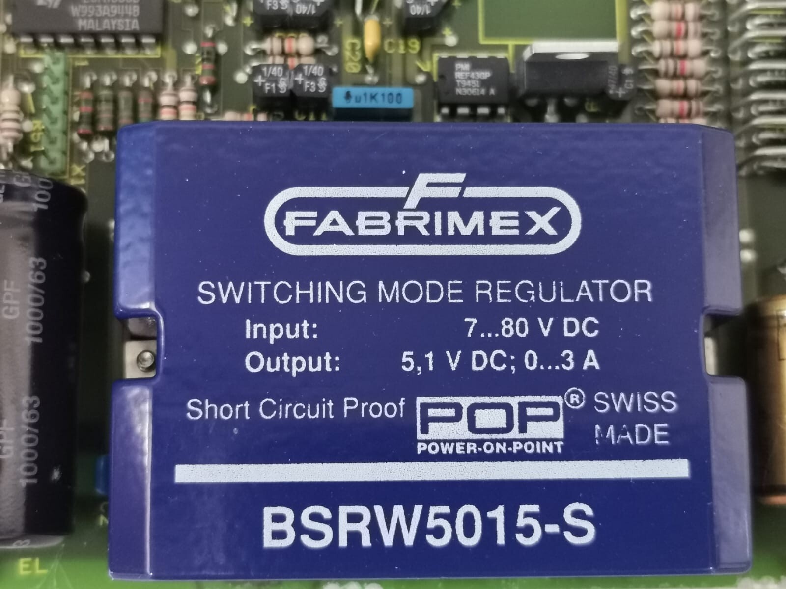 Siemens 6DS1005-8AA SIEMENS TELEPERM M 6DS1005-8AA BUS DRIVER POWER SUPPLY 6