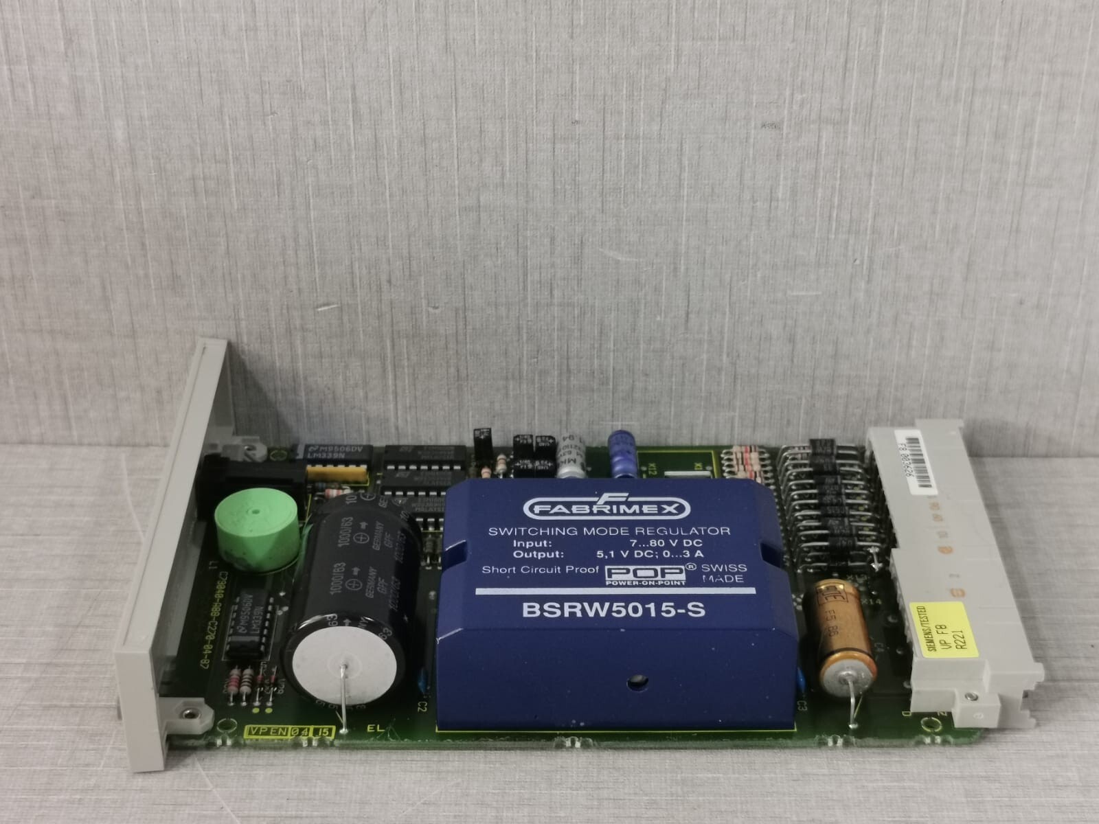Siemens 6DS1005-8AA SIEMENS TELEPERM M 6DS1005-8AA BUS DRIVER POWER SUPPLY 7