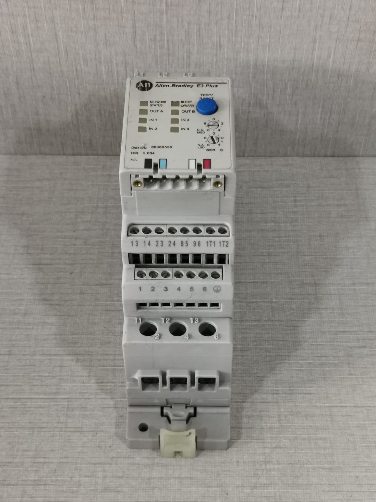 Rockwell Automation PLUS-193 Allen-Bradley E3 Plus 193-EC2BB 3-15A Ser C With 193-ECPM1 Ser A 4