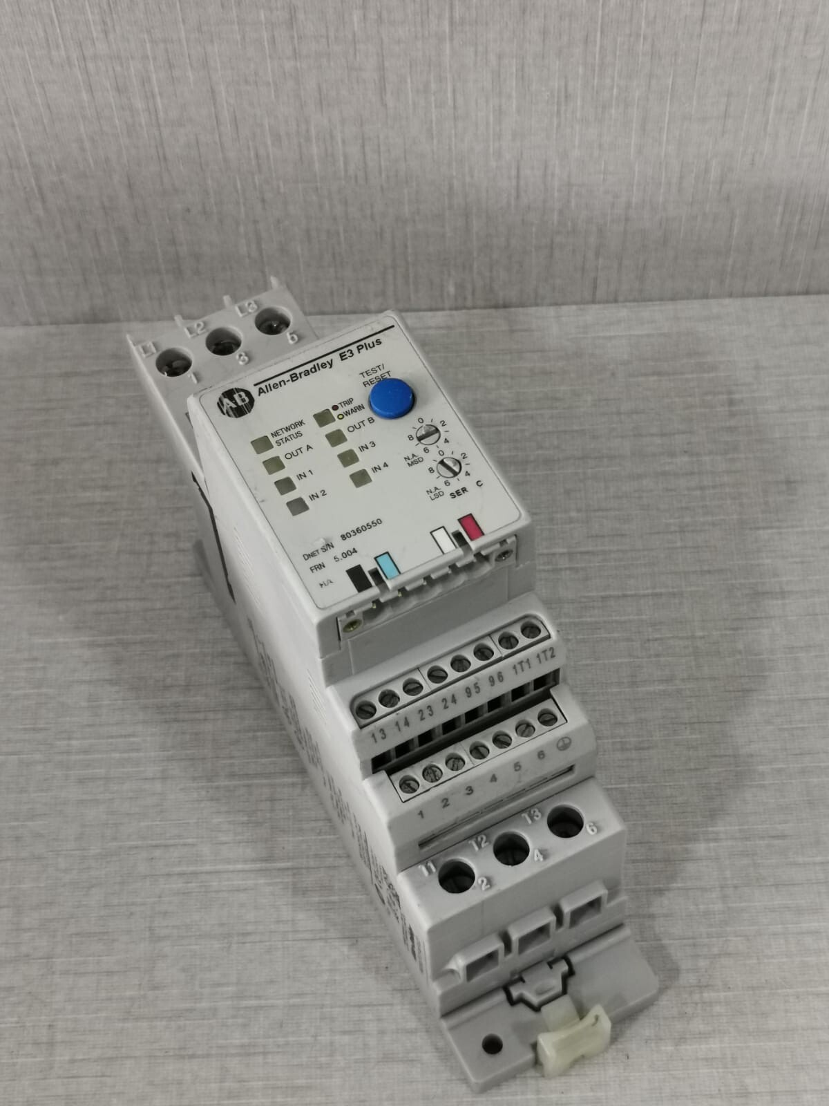 Rockwell Automation PLUS-193 Allen-Bradley E3 Plus 193-EC2BB 3-15A Ser C With 193-ECPM1 Ser A 6