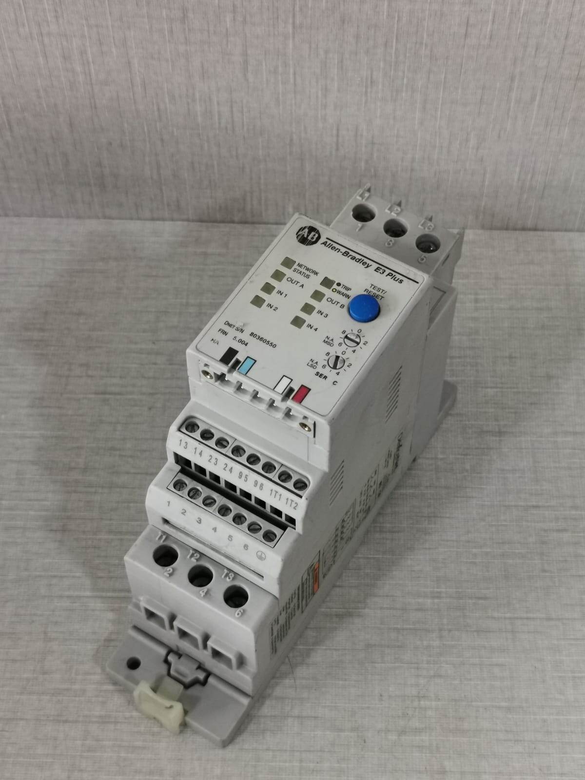 Rockwell Automation PLUS-193 Allen-Bradley E3 Plus 193-EC2BB 3-15A Ser C With 193-ECPM1 Ser A 7