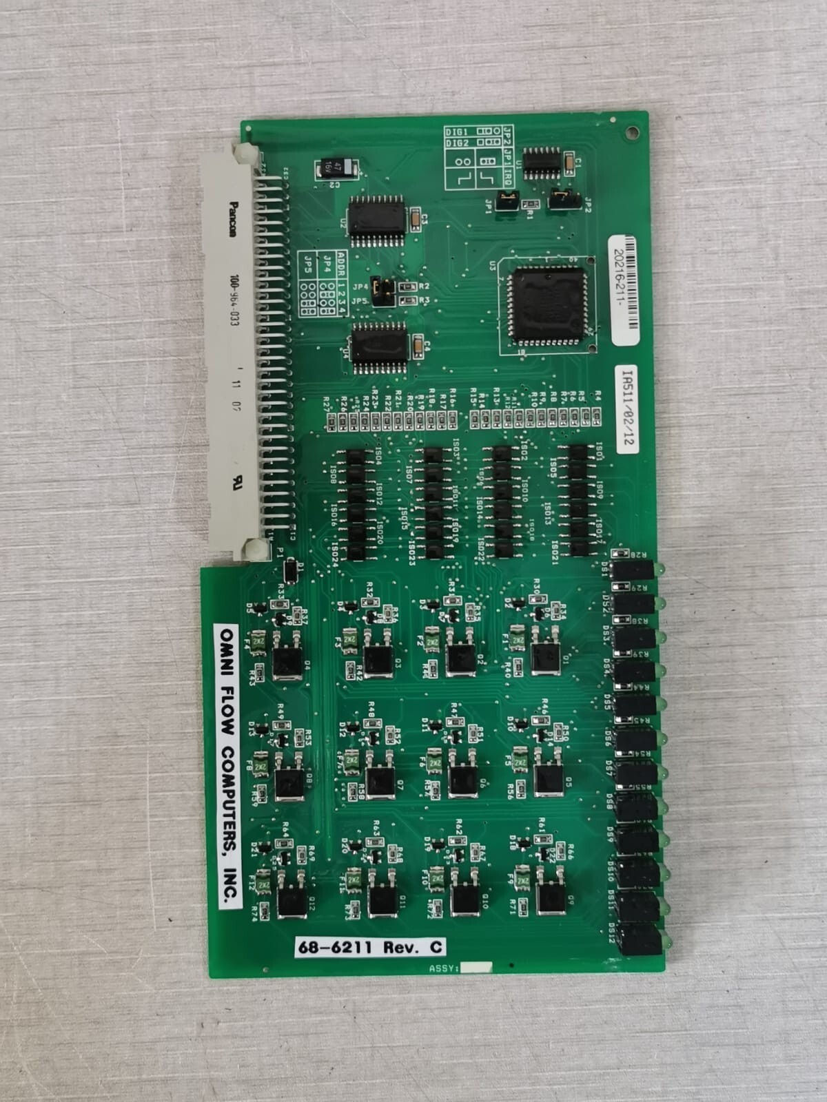 OMNI Flow Computers 68-6211 OMNI Flow Computers 68-6211 Rev. C PCB Board Module for Model 6000 2