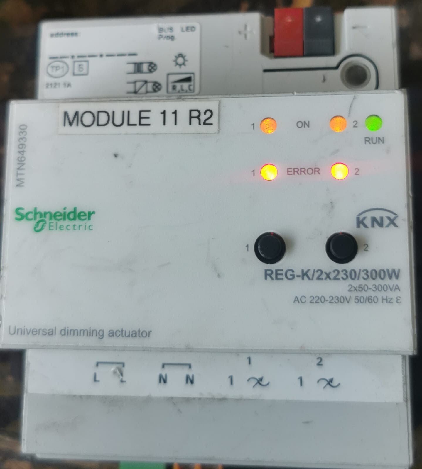 Schneider Electric MTN649330 SCHNEIDER ELECTRIC MTN649330 UNIVERSAL DIMMING ACTUATOR 2