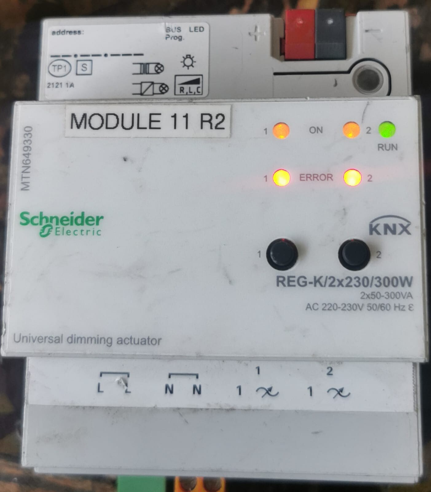 Schneider Electric MTN649330 SCHNEIDER ELECTRIC MTN649330 UNIVERSAL DIMMING ACTUATOR 3