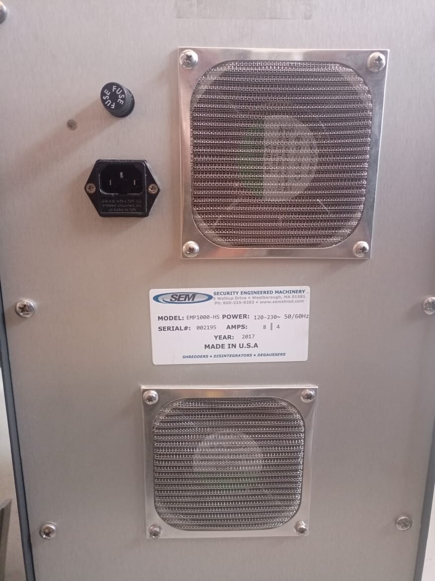 SEM EMP1000-HS Security Engineered Machinery SEM EMP1000-HS Degausser - with cable only 9