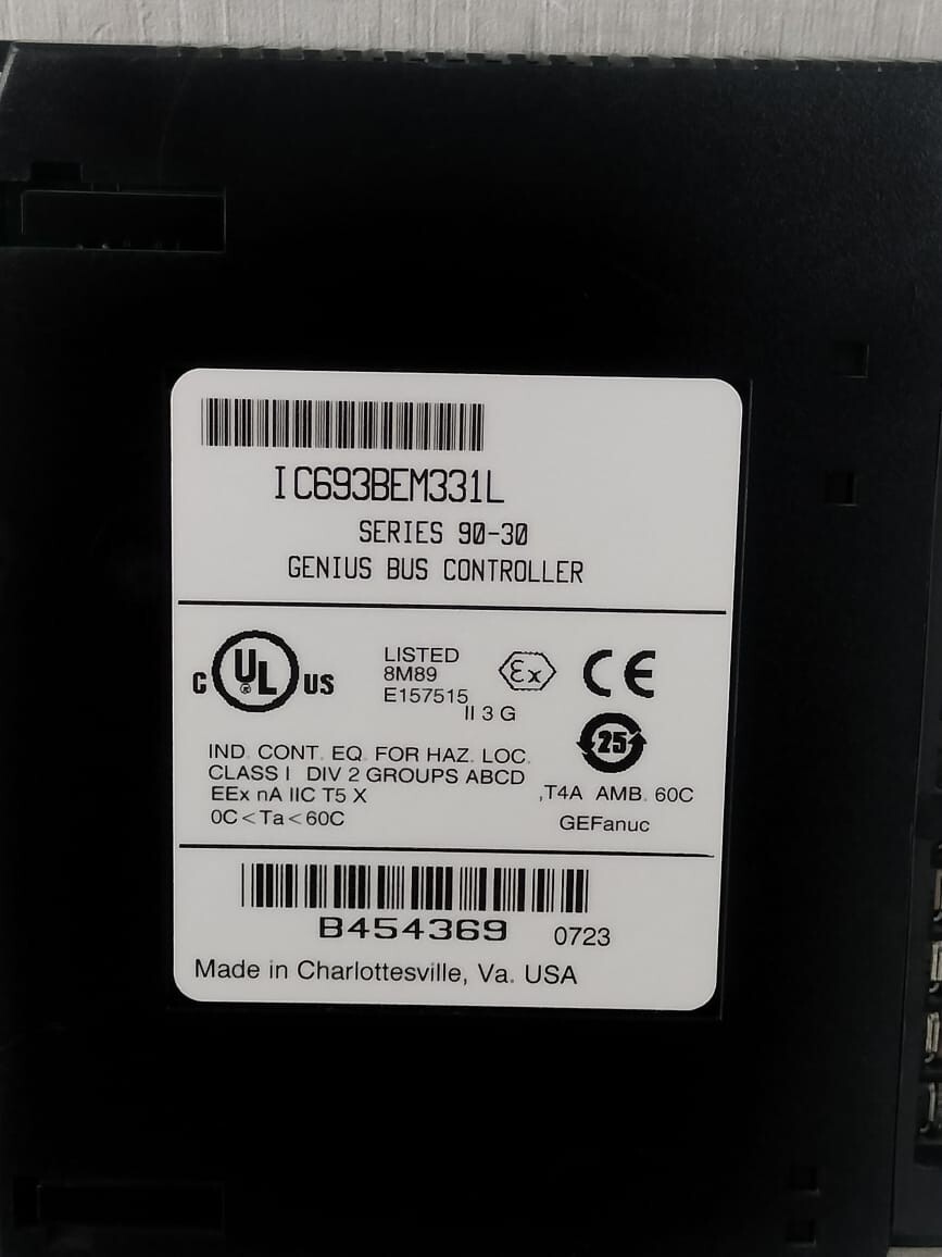GE I693BEM331L GE FANUC I693BEM331L SERIES 90-30 GENUIS BUS CONTROLLER 6