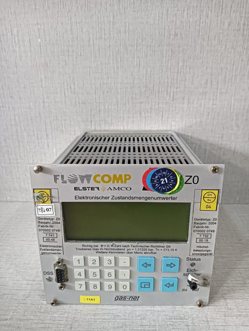 ELSTER AMCO FLOW COMP Z0 070002 0749 MONITORING UNIT