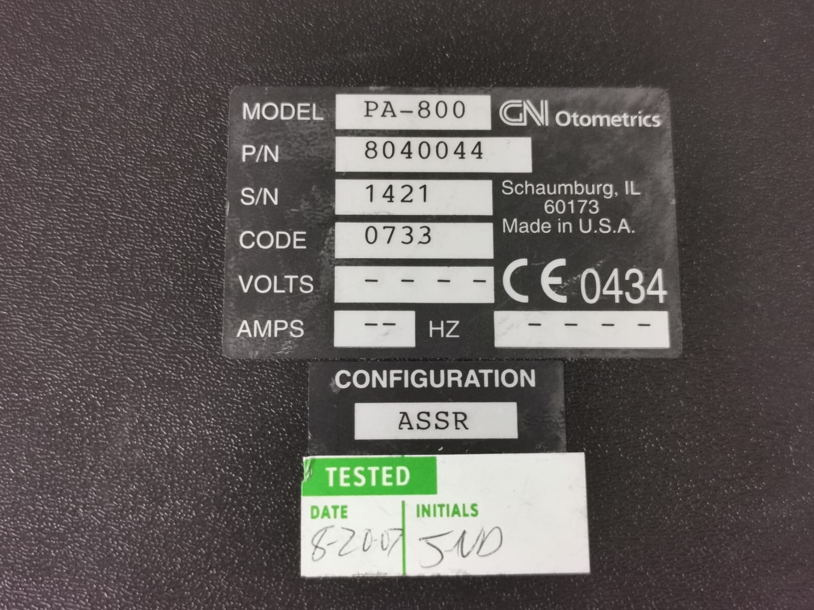 GN Otometrics 8040044 GN Otometrics PA-800 ICS Chartr Preamplifier 8040044 - Incomplete Accessories 7