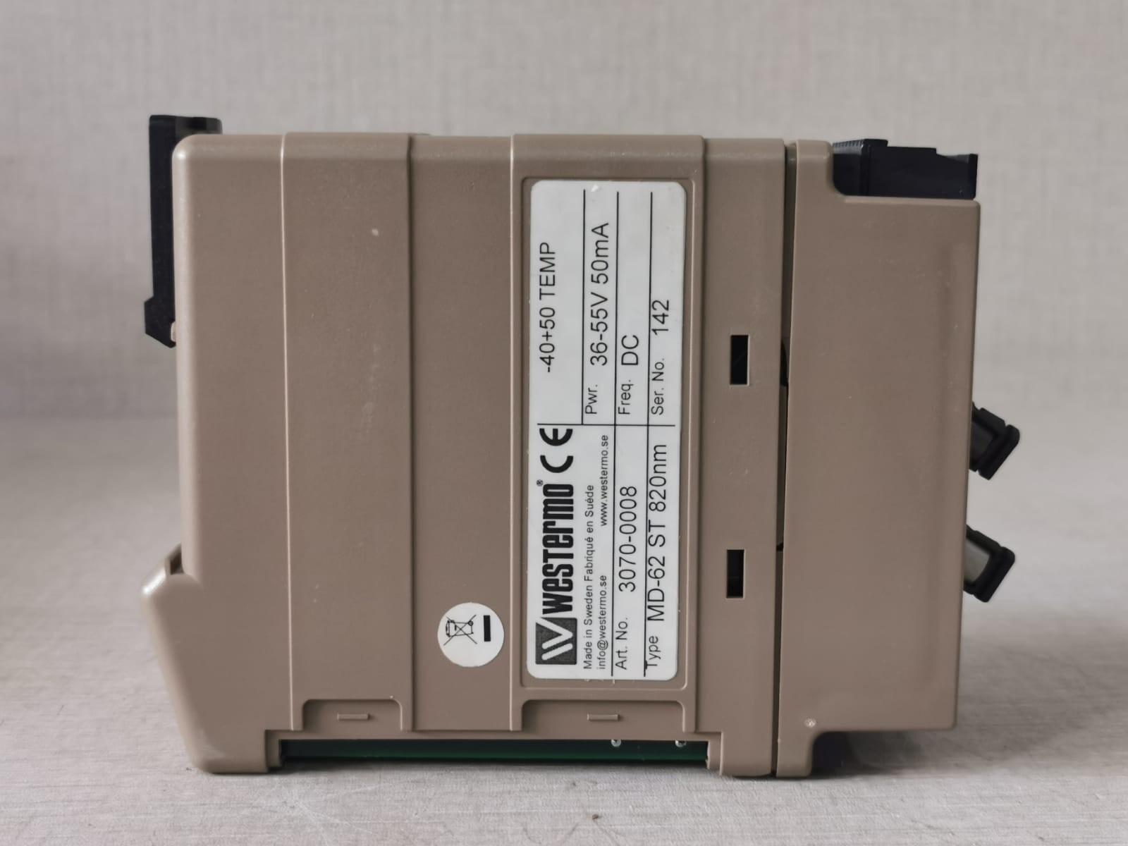 WESTERMO MD-62DC WESTERMO MD-62DC MODEM / Type: MD-62 ST - With Missing & Broken Case Cover 3