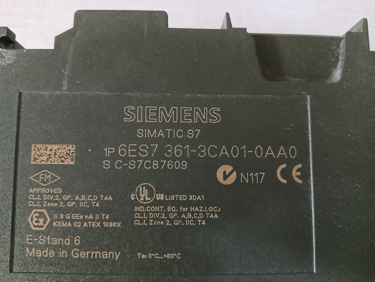 Siemens 6ES7 361-3CA01-0AA0 SIEMENS S7-300 6ES7 361-3CA01-0AA0 INTERFACE MODULE E-Stand 6 4