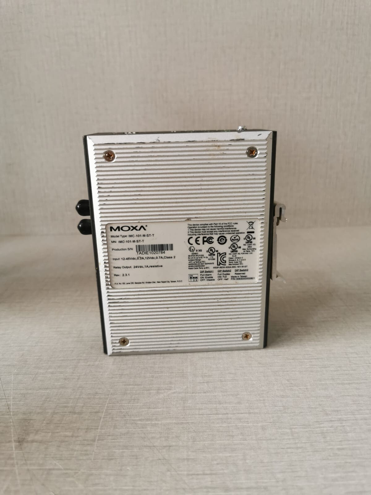 Moxa IMC-101-M-ST-T MOXA IMC-101-M-ST-T Rev. 2.3.1 INDUSTRIAL MEDIA CONVERTER 5