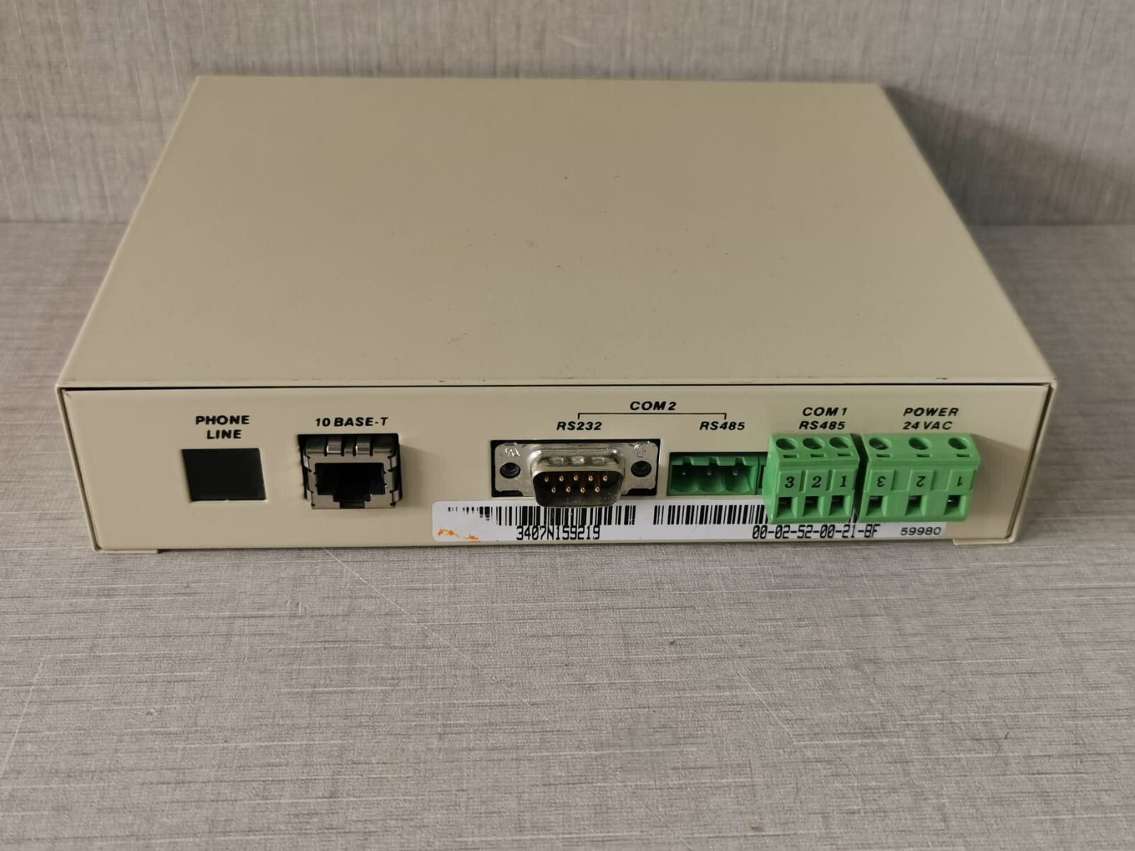 Carrier 33CN-ETHER Carrier 33CN-ETHER Rev. 02 Comfort Network - UNIT ONLY 5