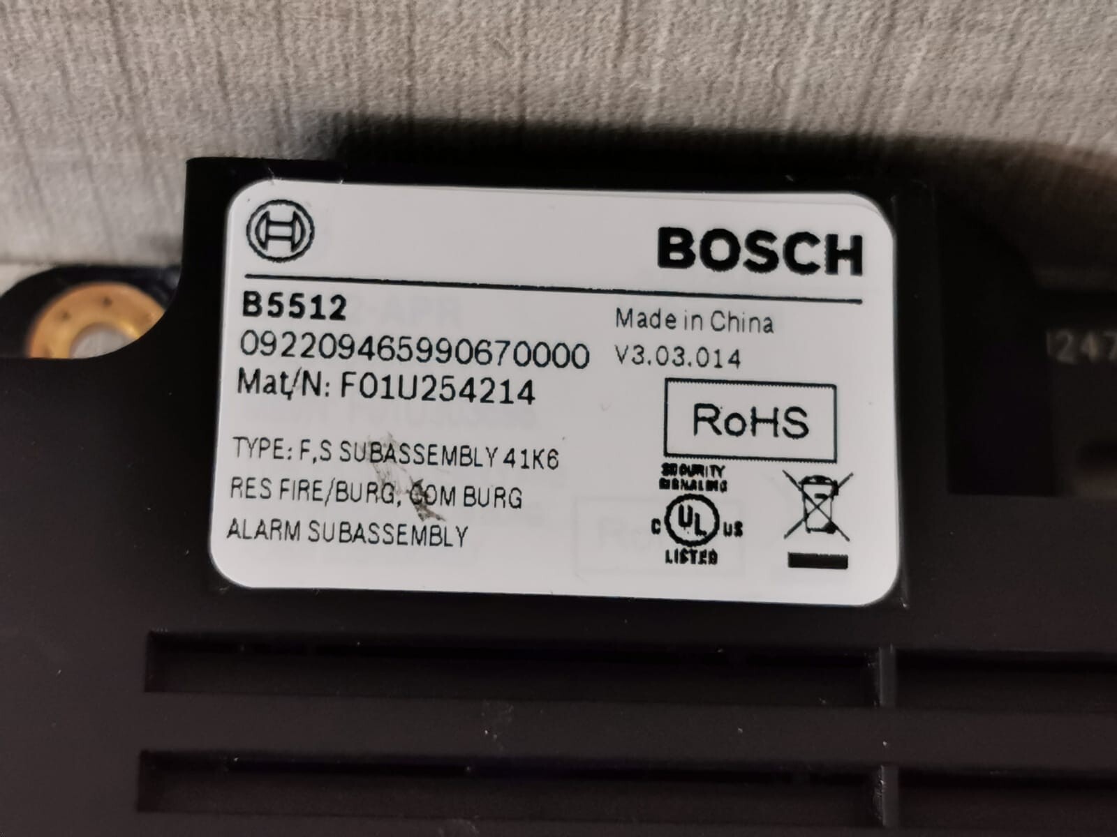 Bosch B5512 Bosch B5512 + B430 Security Alarm Control Board V3.03.014 - with 4