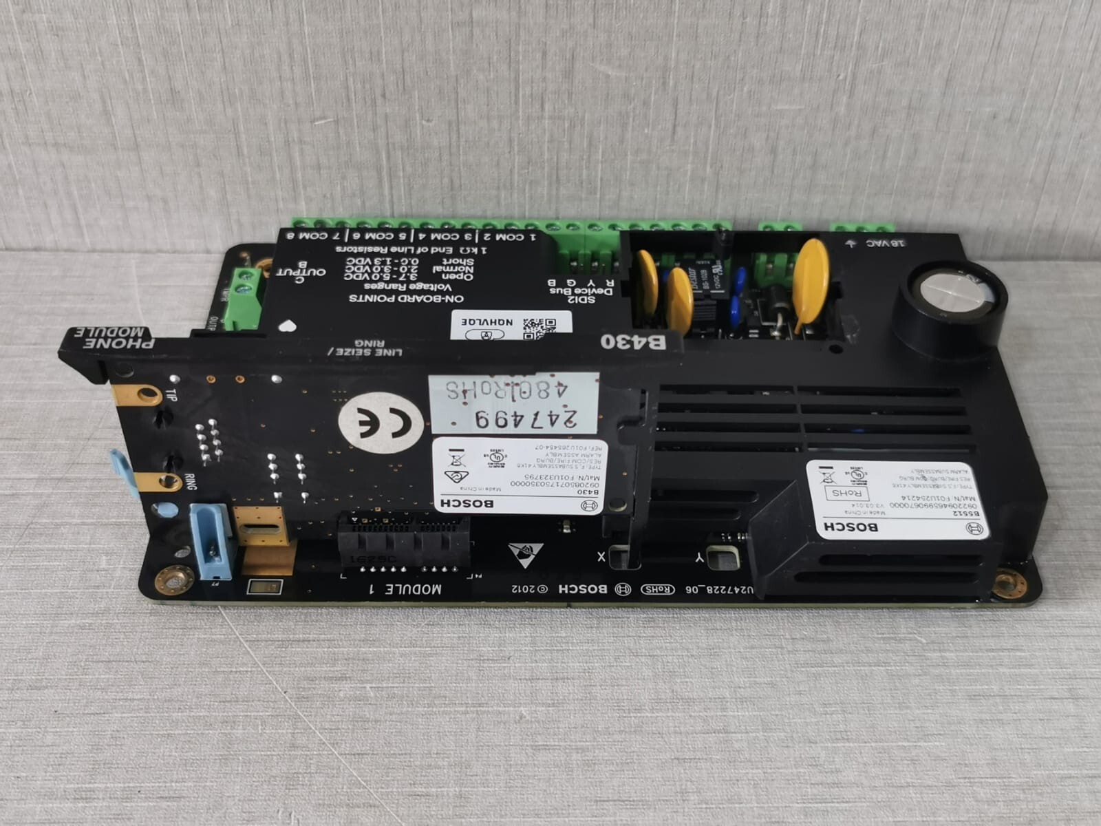 Bosch B5512 Bosch B5512 + B430 Security Alarm Control Board V3.03.014 - with 7