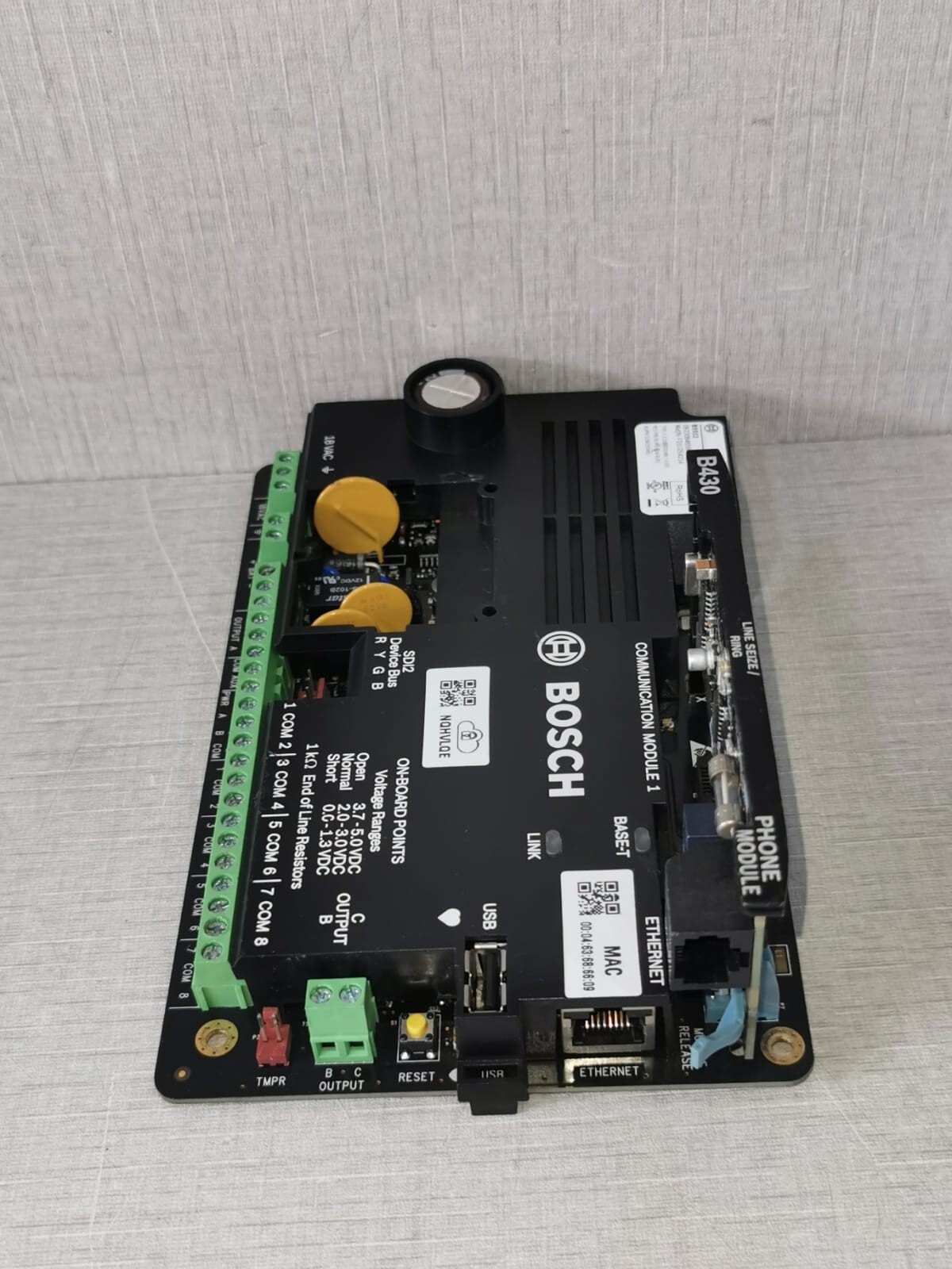 Bosch B5512 Bosch B5512 + B430 Security Alarm Control Board V3.03.014 - with 9