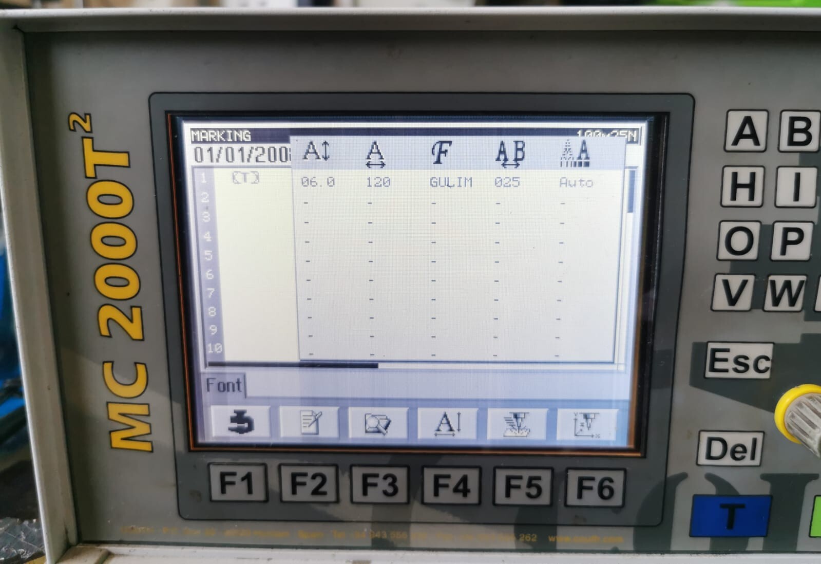 COUTH 2000T COUTH MC 2000T² Marking Machine Controller 4
