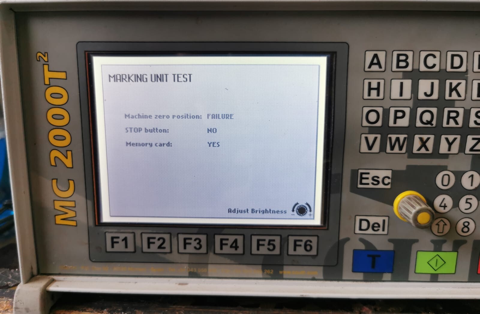 COUTH 2000T COUTH MC 2000T² Marking Machine Controller 6
