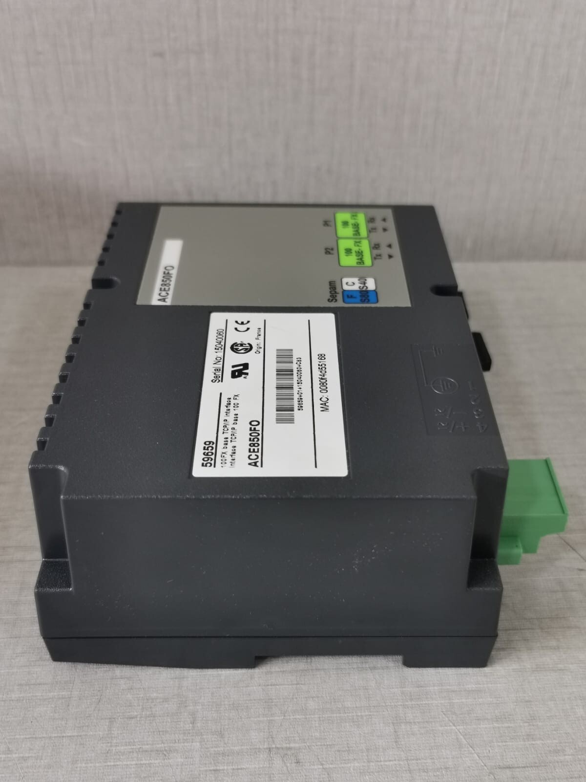 Schneider Electric ACE850FO SCHNEIDER ELECTRIC ACE850FO 59659 100FX BASE TCP/IP INTERFACE 6