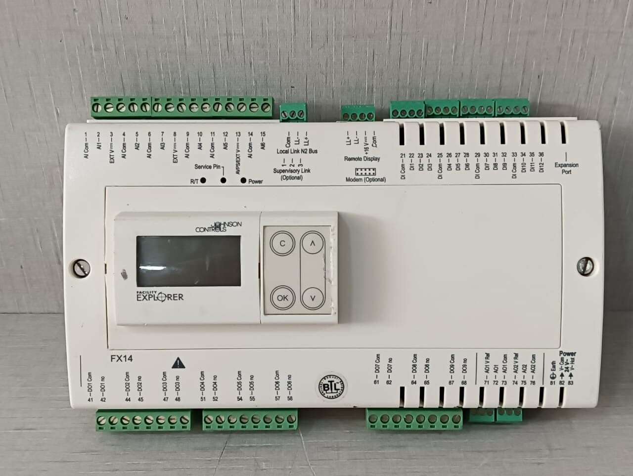 JOHNSON CONTROLS LP-FX14D74-000C VERSION B FX14 FIELD CONTROLLER