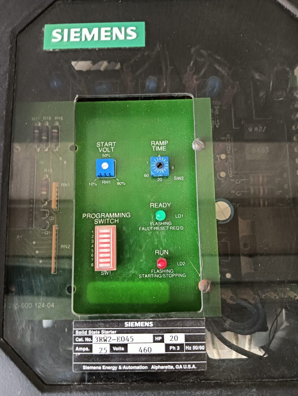 Siemens E045 SIEMENS 3RW2-E045 PROGRAMMABLE SOLID STATE STARTER -UNIT ONLY 2