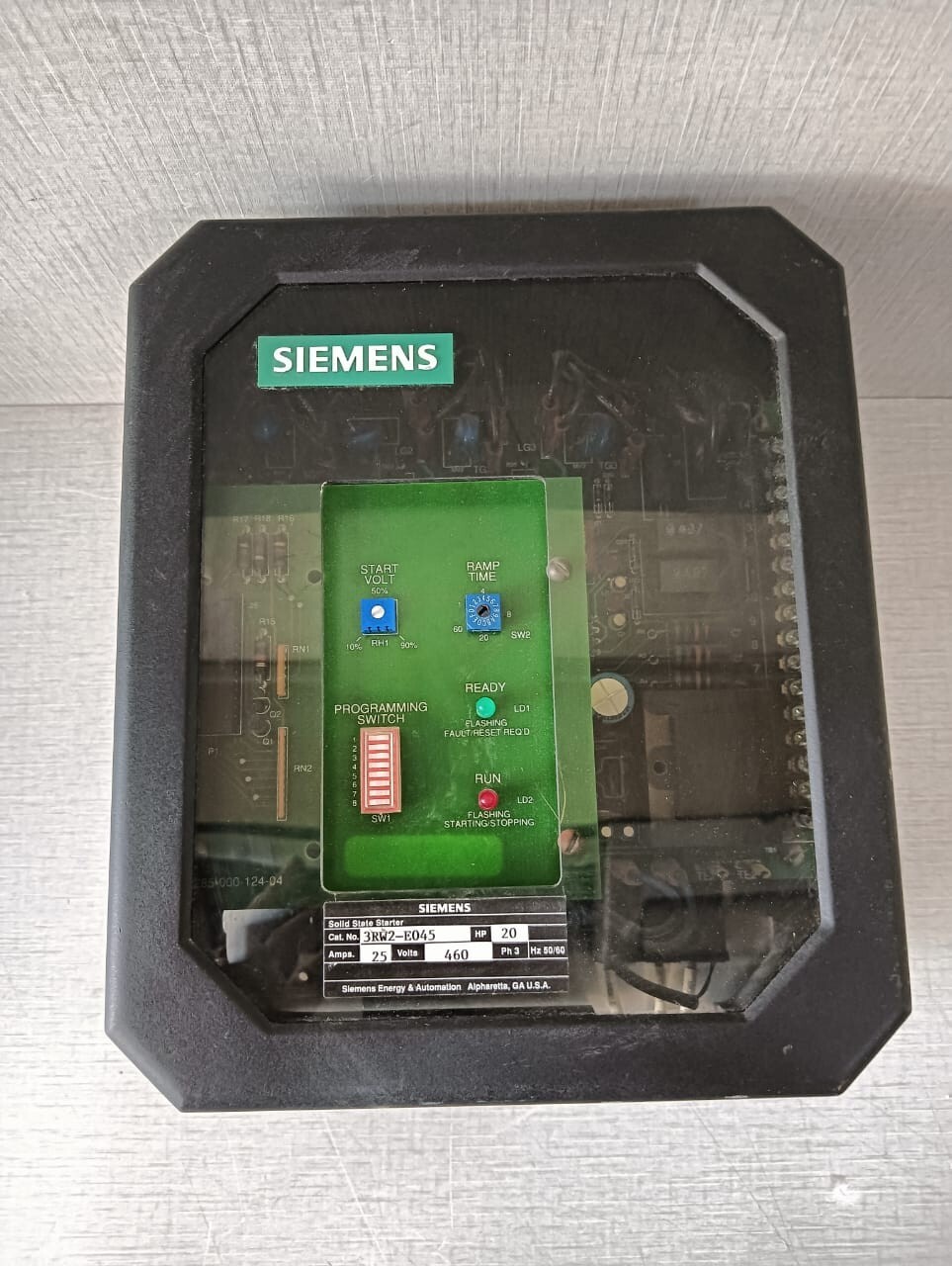SIEMENS 3RW2-E045 PROGRAMMABLE SOLID STATE STARTER -UNIT ONLY