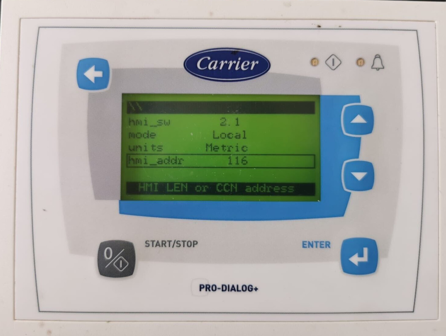 Carrier PRO-DIALOG+ Carrier PRO-DIALOG+ Display Control Panel 3