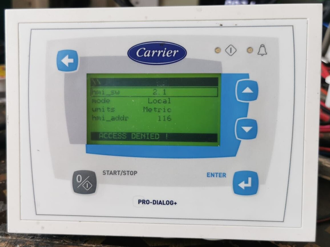 Carrier PRO-DIALOG+ Display Control Panel