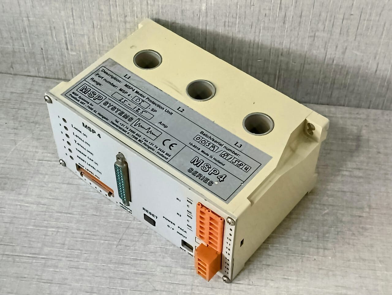 MSP SYSTEMS SYSTEMS MSP SYSTEMS MSP 4 -DI- SP MSP4 MOTOR PROTECTION UNIT 9