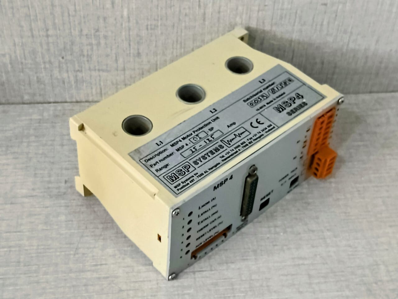 MSP SYSTEMS SYSTEMS MSP SYSTEMS MSP 4 -DI- SP MSP4 MOTOR PROTECTION UNIT 10