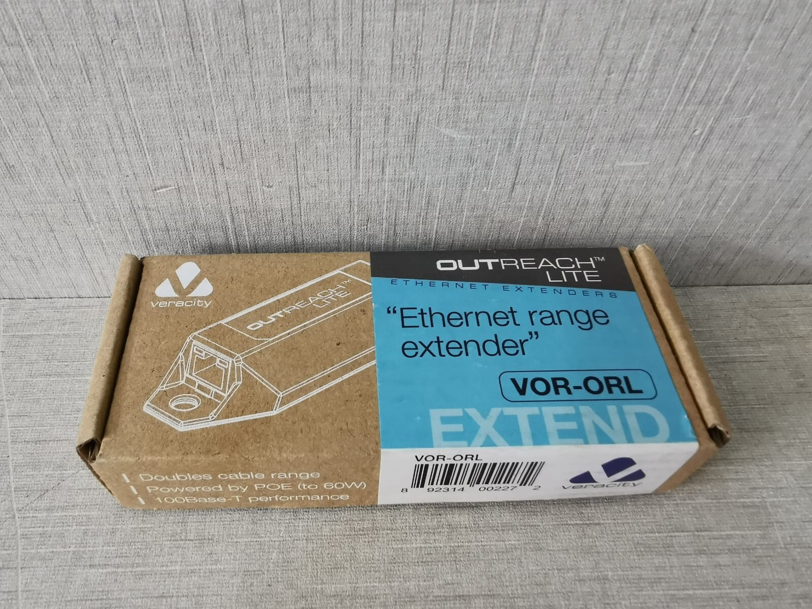 VERACITY VOR-ORL VERACITY VOR-ORL OUTREACH LITE ETHERNET RANGE EXTENDER 10/100 LAN POE 10