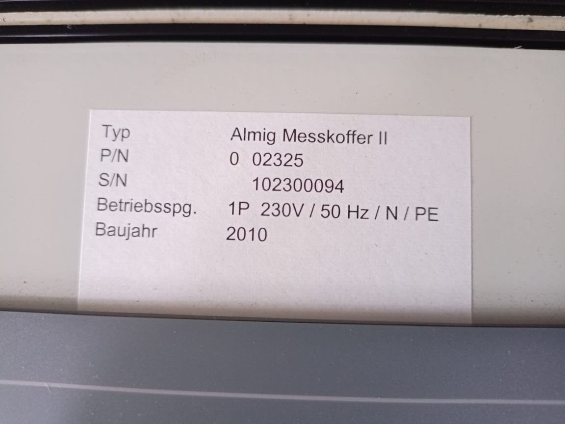 ALMIG MESSKOFFER DR-30-15 ALMIG MESSKOFFER II AIR CONTROL 3 VER 1.04/ R-S-I MK200 8E 4AE 12 bit / DR-30-15 10