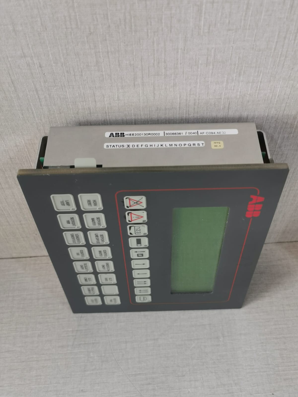ABB HIEE200130R0002 AF C094 AE02 ABB HIEE200130R0002 AF C094 AE02 ARCnet Panel Display - Missing Keypad Label 8