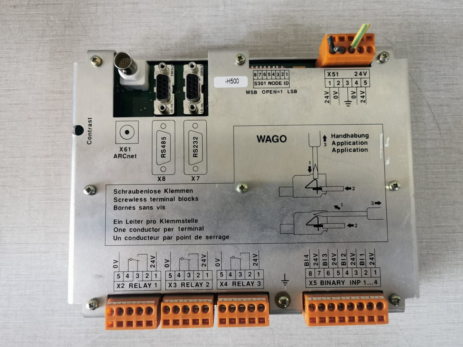 ABB HIEE200130R0002 AF C094 AE02 ABB HIEE200130R0002 AF C094 AE02 ARCnet Panel Display - Missing Keypad Label 9