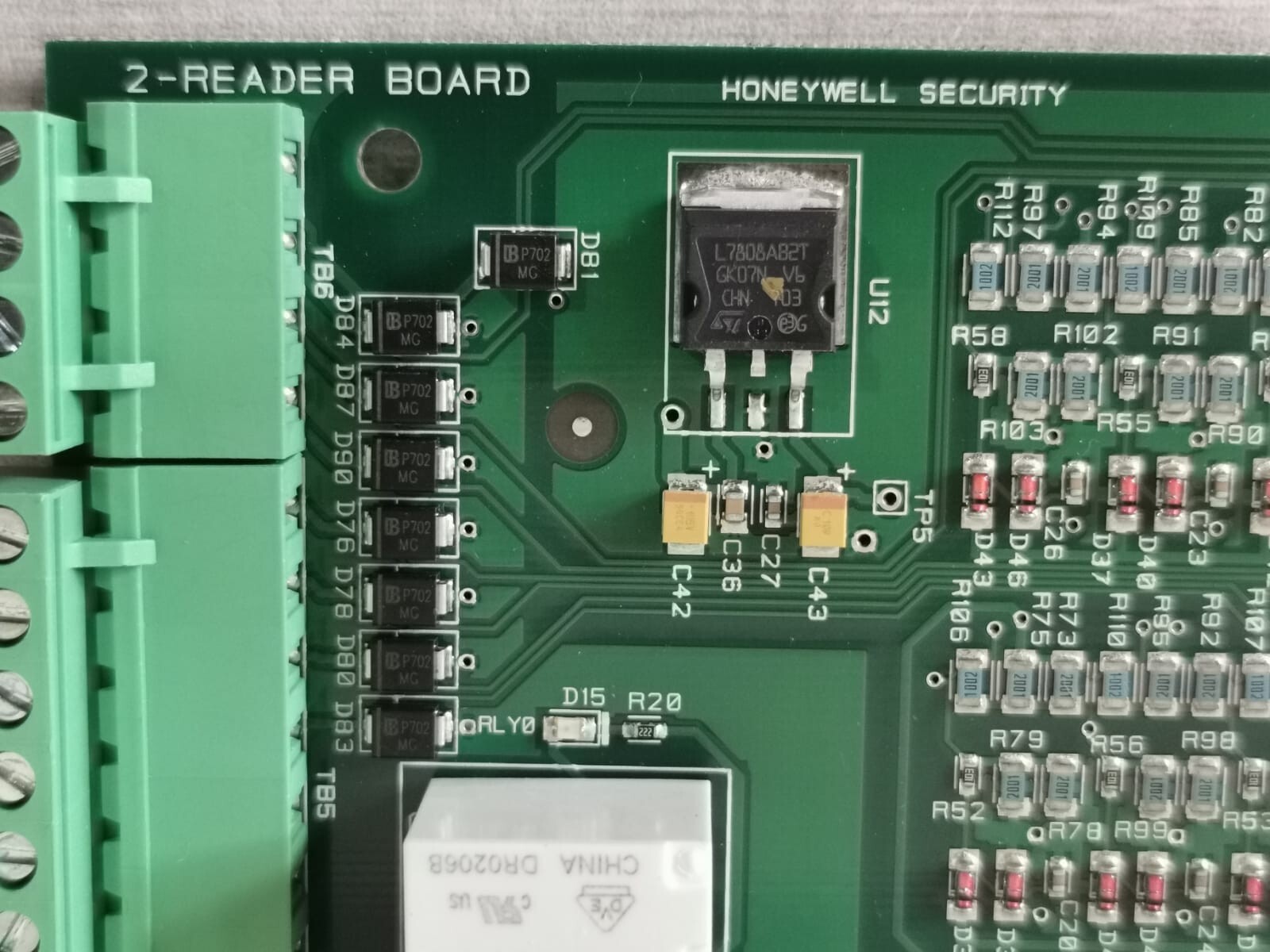 Honeywell 10291-0000-F REV.C HONEYWELL PRO32R2 2-READER BOARD 10291-0000-F REV.C 3