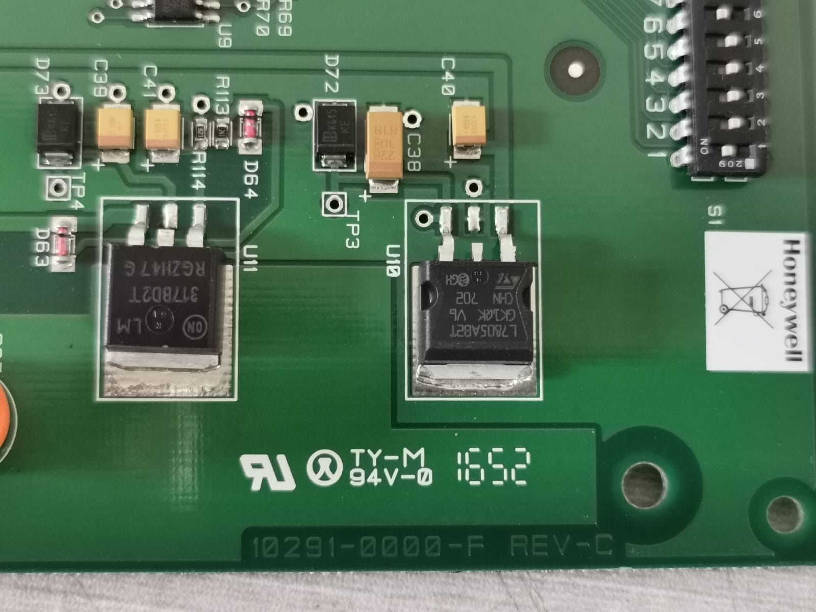 Honeywell 10291-0000-F REV.C HONEYWELL PRO32R2 2-READER BOARD 10291-0000-F REV.C 4