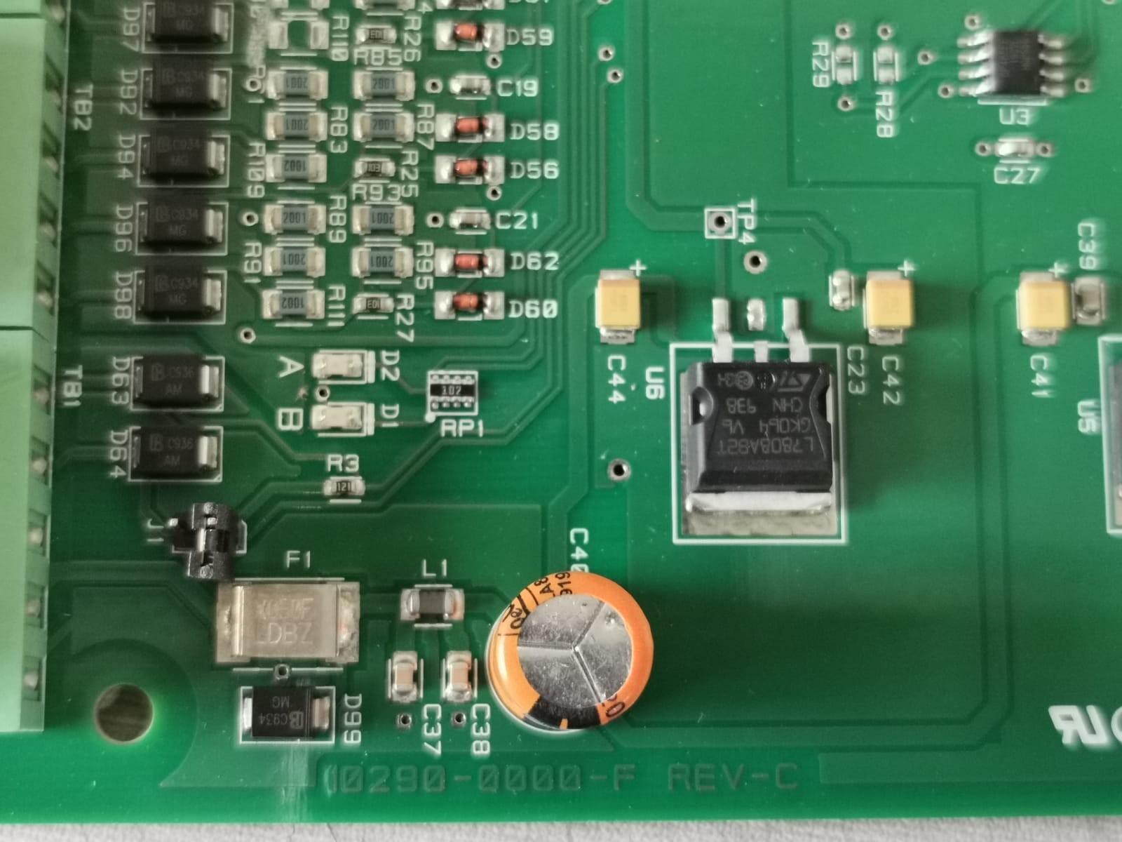 Honeywell 10290-0000-F REV.C HONEYWELL PRO32IN 16-INPUT BOARD 10290-0000-F REV.C 5