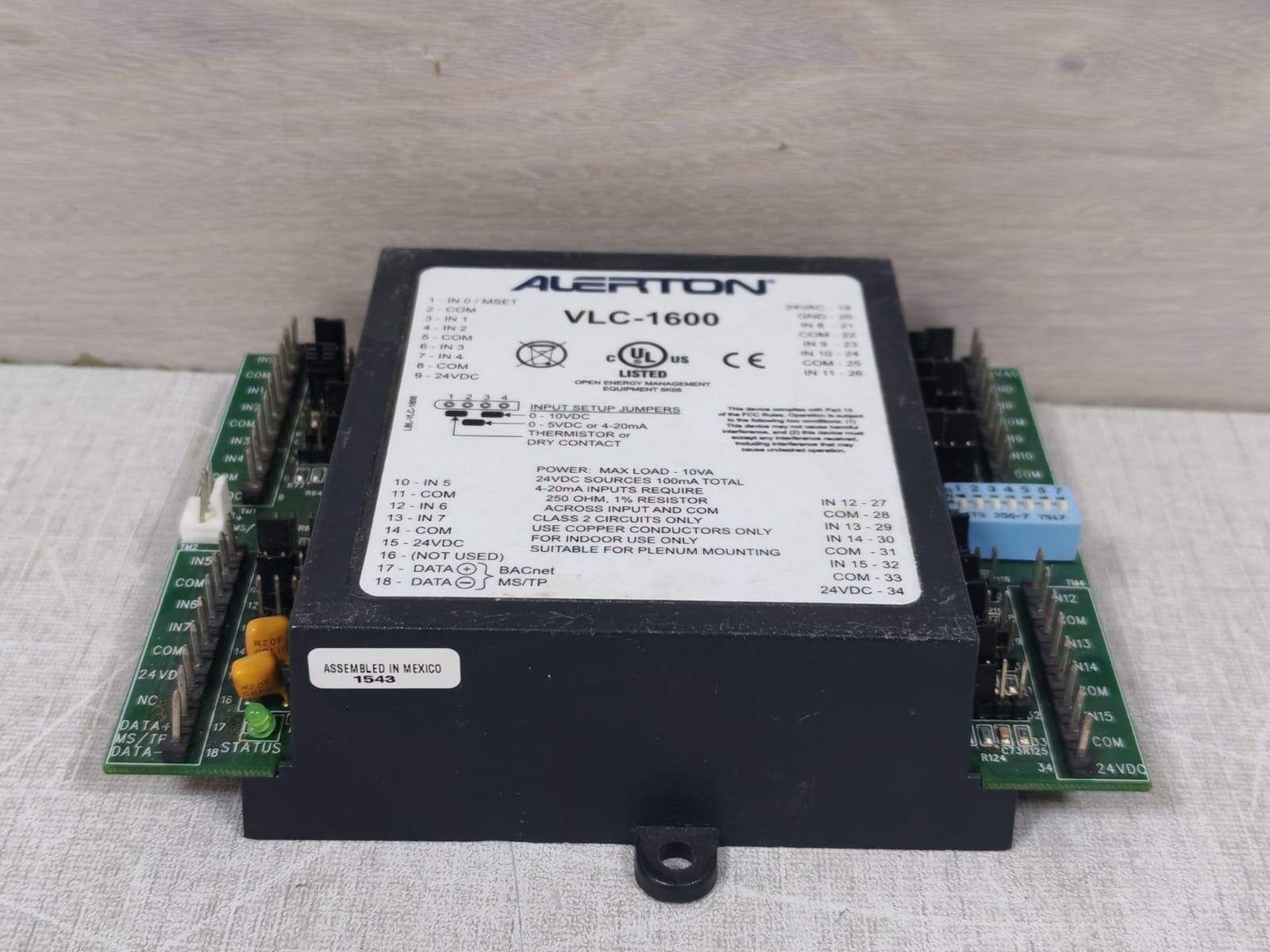 Alerton VLC-1600 ALERTON VLC-1600 INPUT MONITORING CONTROLLER 5