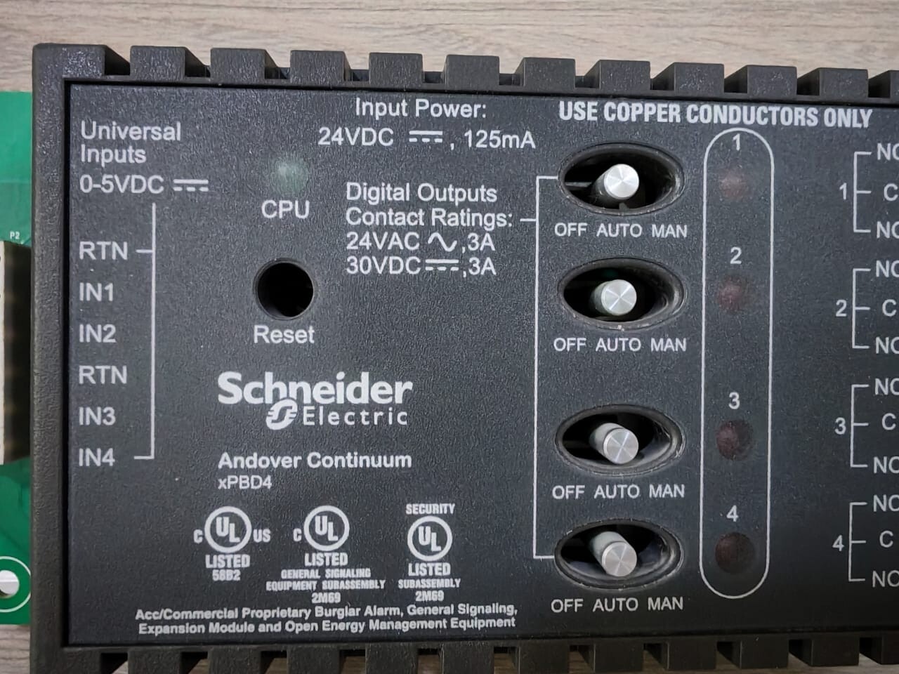 Schneider Electric XPBD4 SCHNEIDER ELECTRIC xPBD4 ANDOVER CONTINUUM EXPANSION MODULE 3
