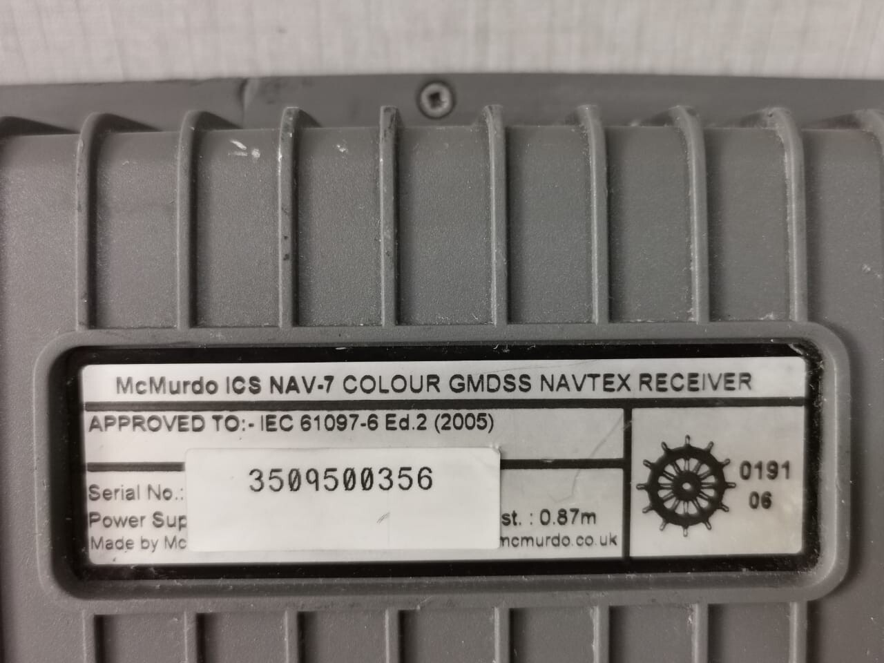 MCMURDO ICS NAV-7 MCMURDO ICS NAV-7 COLOUR GMDSS NAVTEX RECEIVER 3