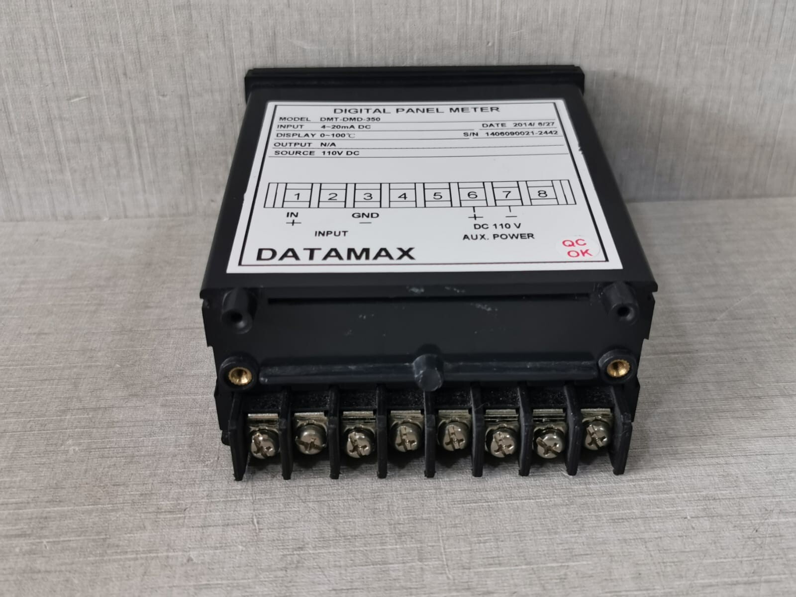 DATAMAX DMT-DMD-350 Datamax DMT DMD 350 DMT DMD 350 Digital Panel Meter 6