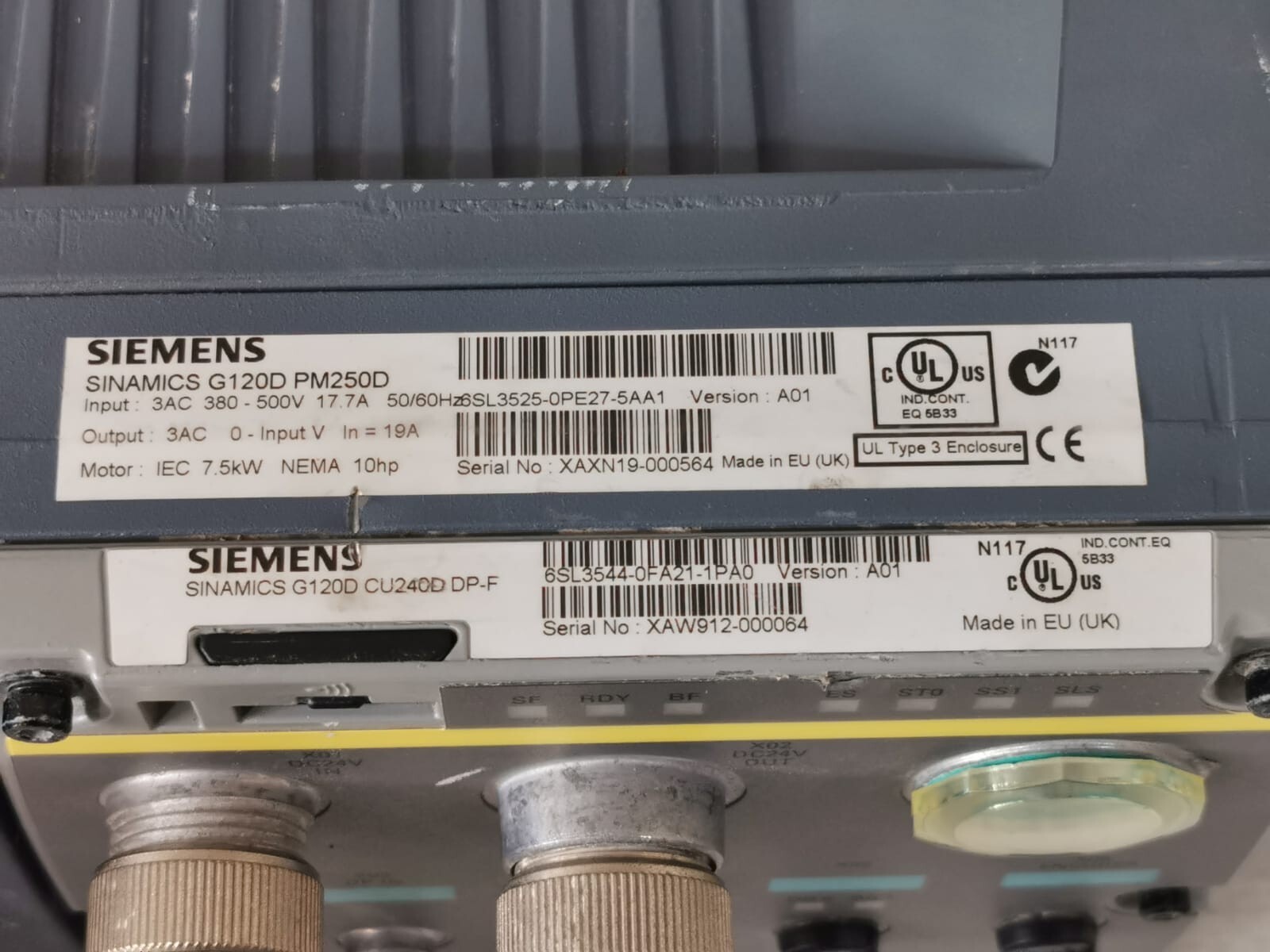 Siemens PM250D SIEMENS SINAMICS G120D PM250D Distributed Frequency Converter 6