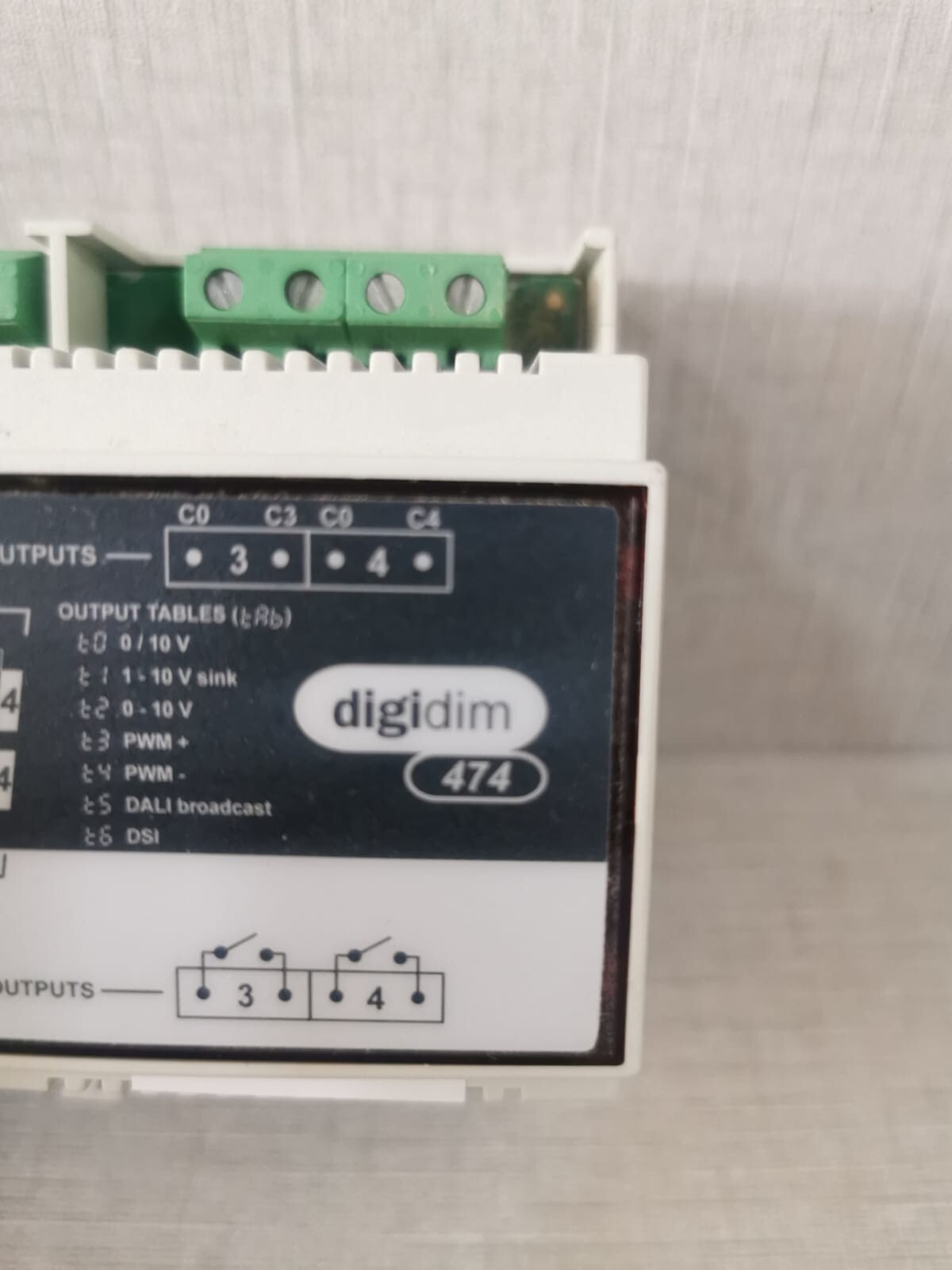 HELVAR HELVAR 474 HELVAR 474 BALLAST CONTROLLER S/W V1.60 REV.7 85-264VAC 3