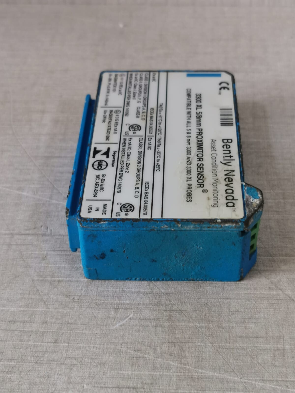 Bently Nevada 330180-12-05 Bently Nevada 3300 XL, 5/8 mm PROXIMITOR SENSOR 330180-12-05 7