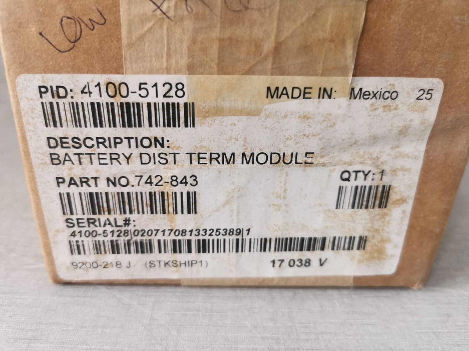 BUSS 742-843 BUSS 4100-5128 / 742-843 BATTERY DIST.TERMINAL MODULE SUB-ASSEMBLY 9